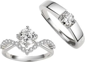 wedding band set